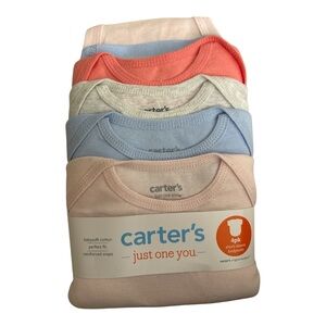 Carter's Assorted Baby Bodysuits in Pink, Blue, and Cream